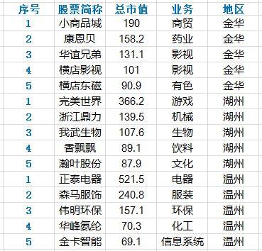 丽水上市公司-丽水十大企业